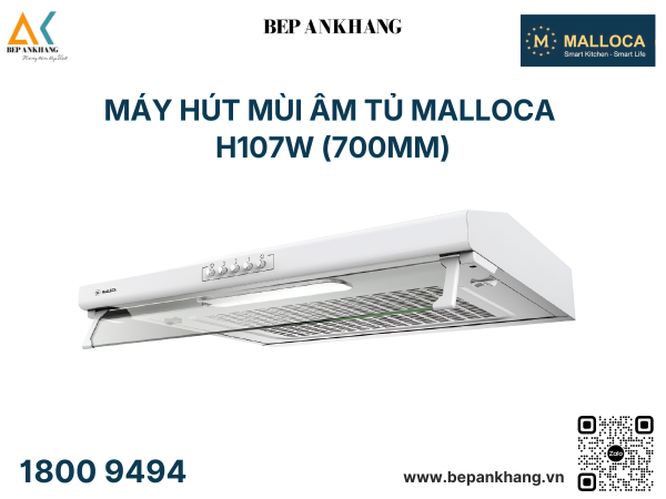 Máy hút mùi cổ điển Malloca H107W